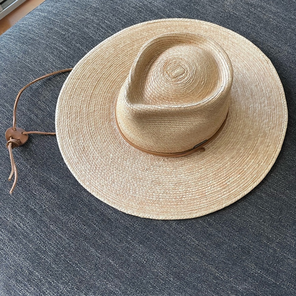 Gigi Pip River Guatemalan Straw Hat 57 in Oak